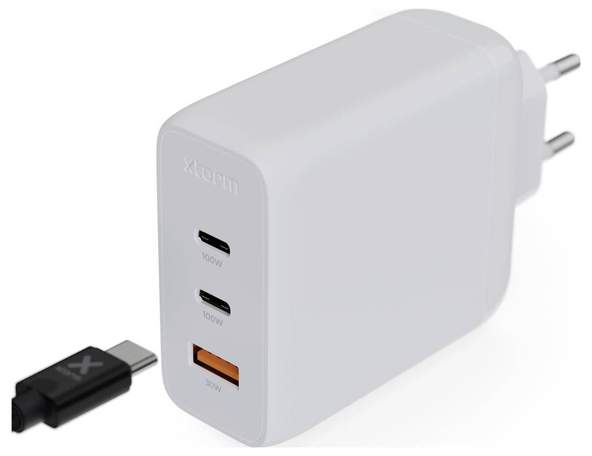 Xtorm 100W GaN² Ultra Wall Charger, Drinnen, AC, Weiß