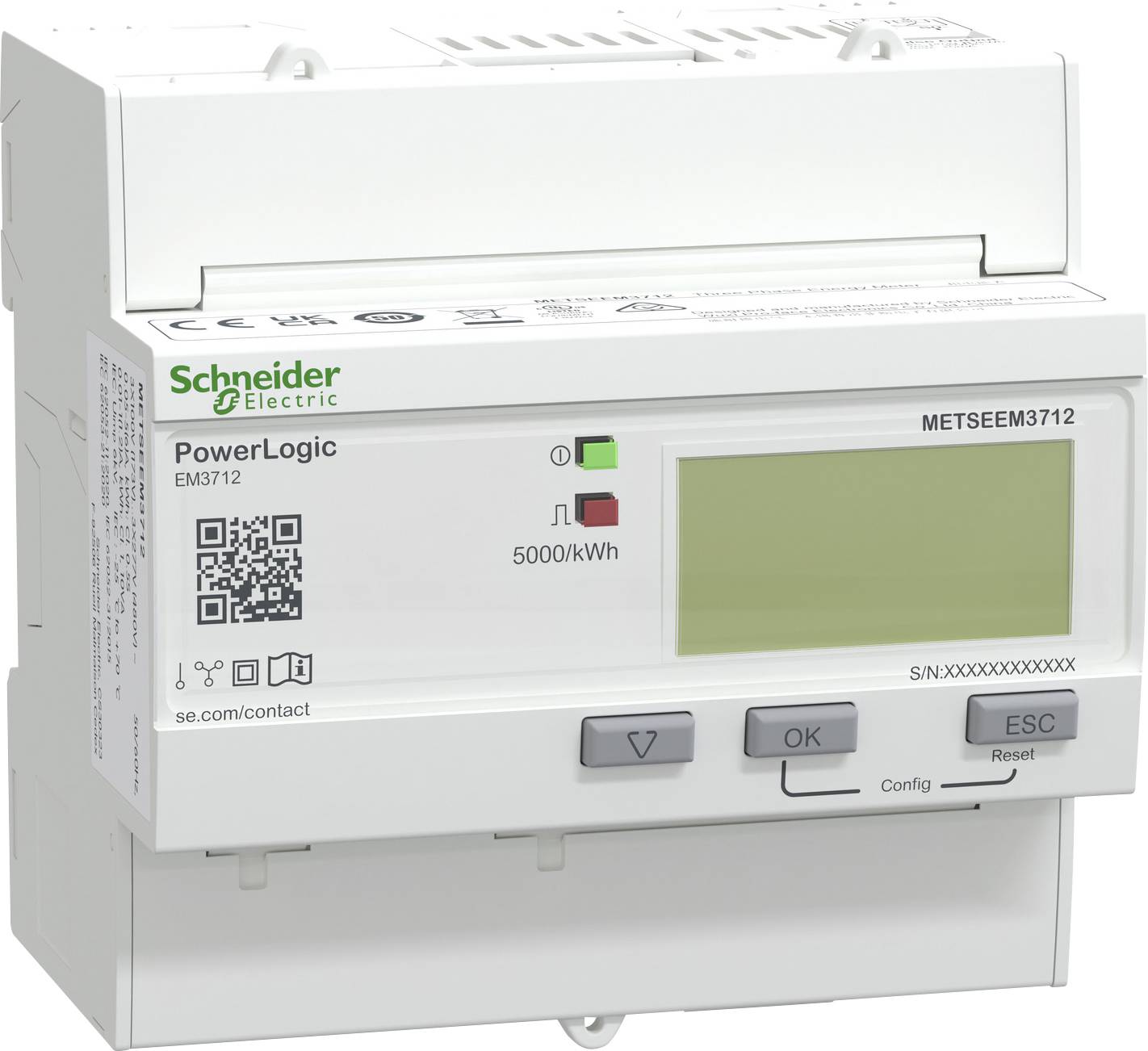 Schneider Electric METSEEM3712 Energiezähler digital 5A 1St.
