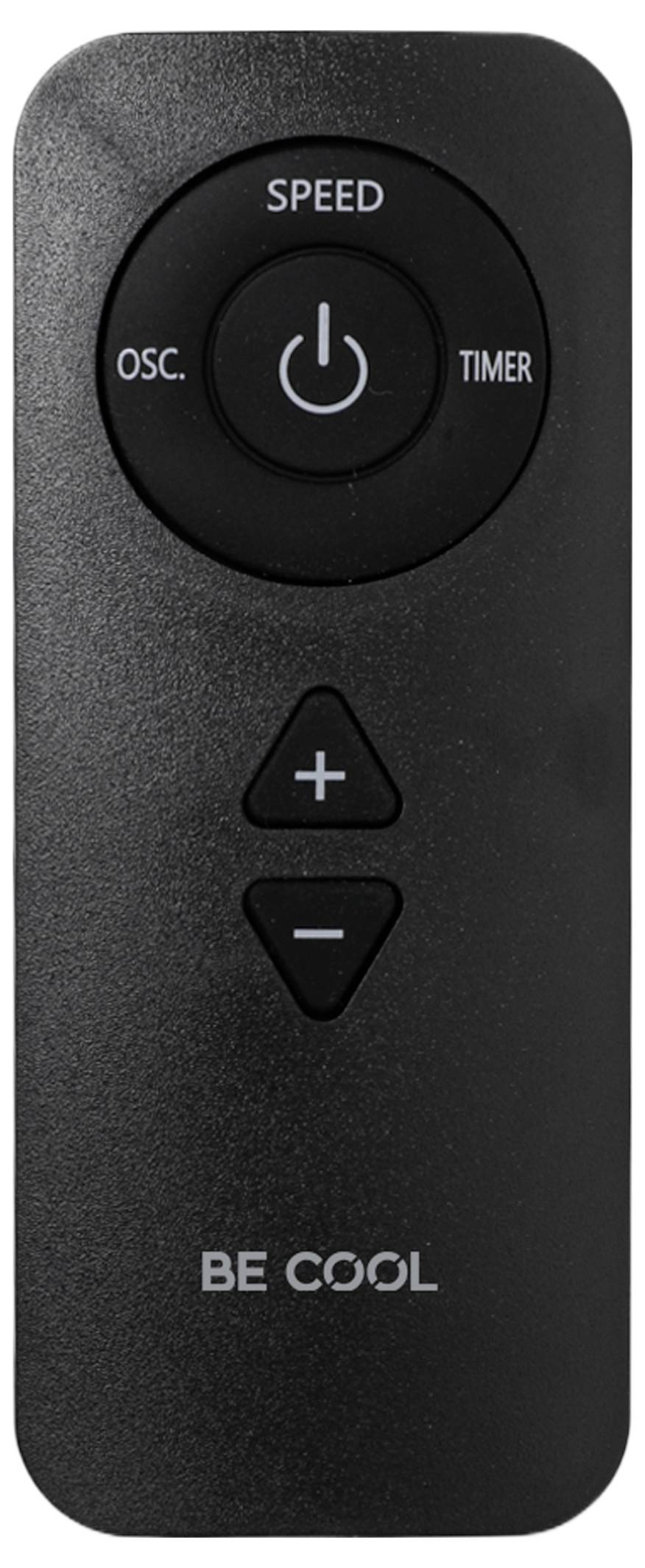 Fernbedienung für ein Gerät mit einer zentralen Einschalttaste mit den Optionen „OSC.