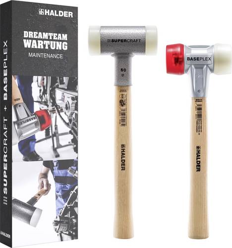 Halder Aktionsbox Dreamteam 3366s001 Jeu de marteaux antichoc de retour 1100 g 130 mm 2 pc(s)