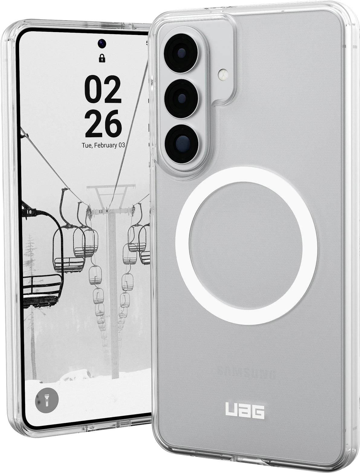 Urban Armor Gear Scout Clear Case Samsung Galaxy S26+ Clear MagSafe kompatibel, mit Magnet-Modul 214552114341