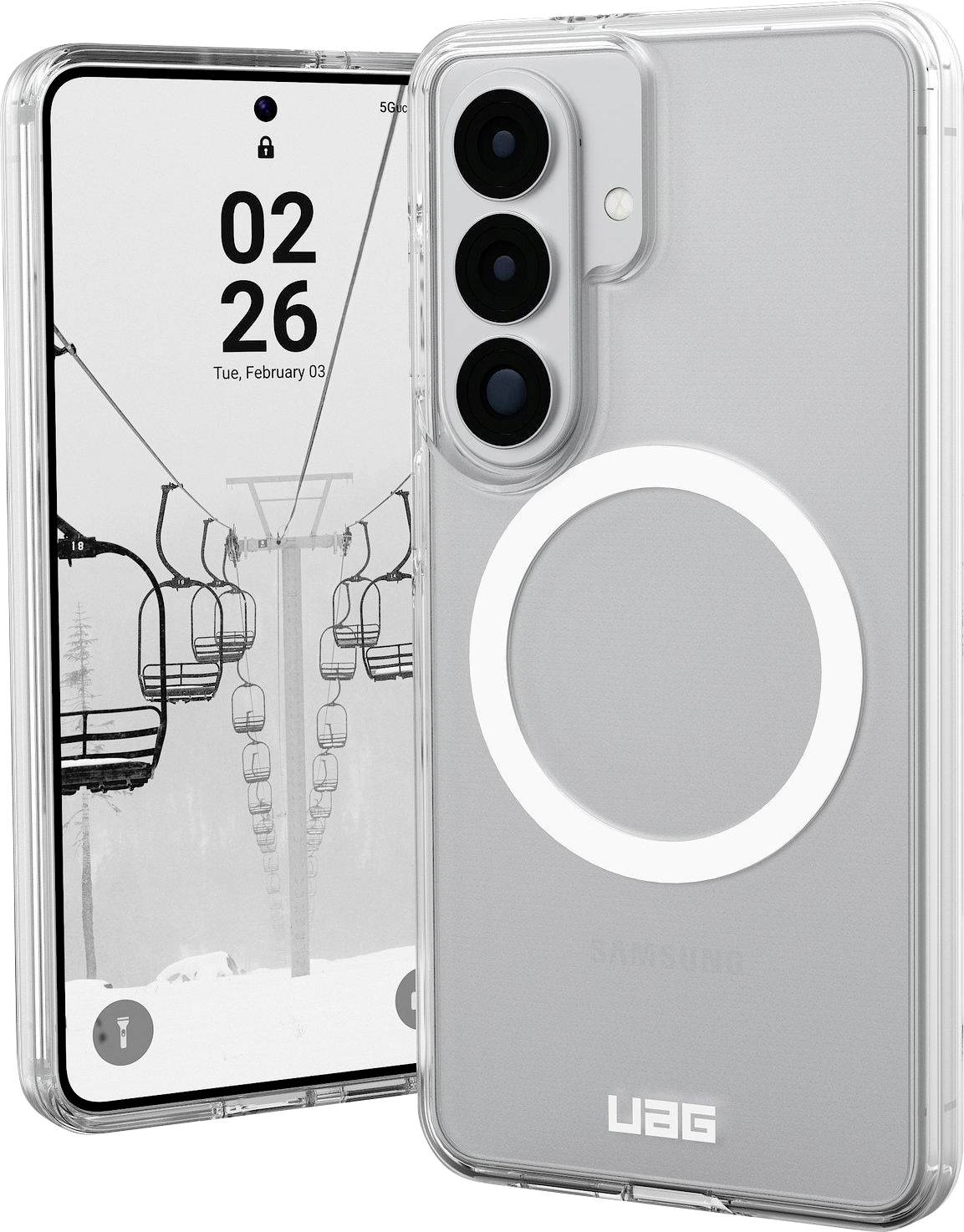 Urban Armor Gear Scout Clear Case Samsung Galaxy S26 Clear MagSafe kompatibel, mit Magnet-Modul 214553114341