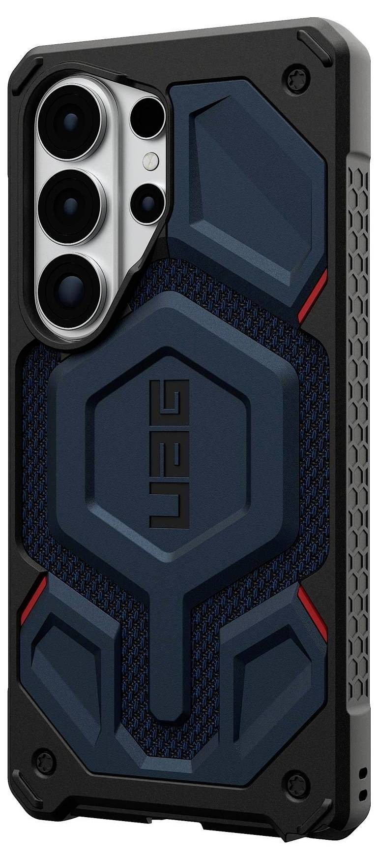 OtterBox React Series Schutzhülle für Galaxy S26 Ultra. Zeigt Einhaltung von Militärstandards, Kratzfestigkeit und Kompatibilität mit Samsung-Design.