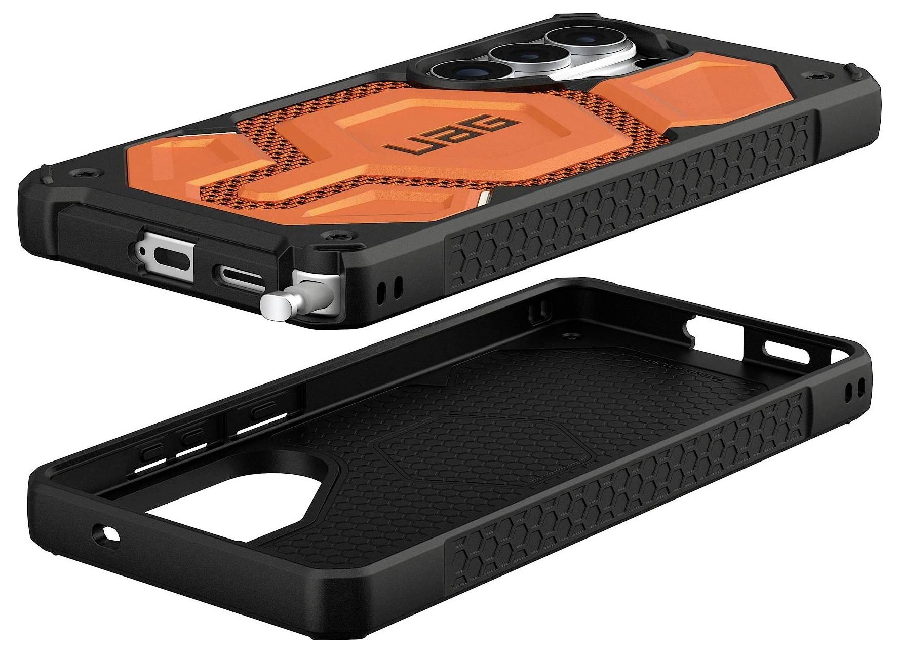 Urban Armor Gear Monarch Pro Case Samsung Galaxy S26 Ultra Orange MagSafe kompatibel, mit Magnet-Modul 214513113997