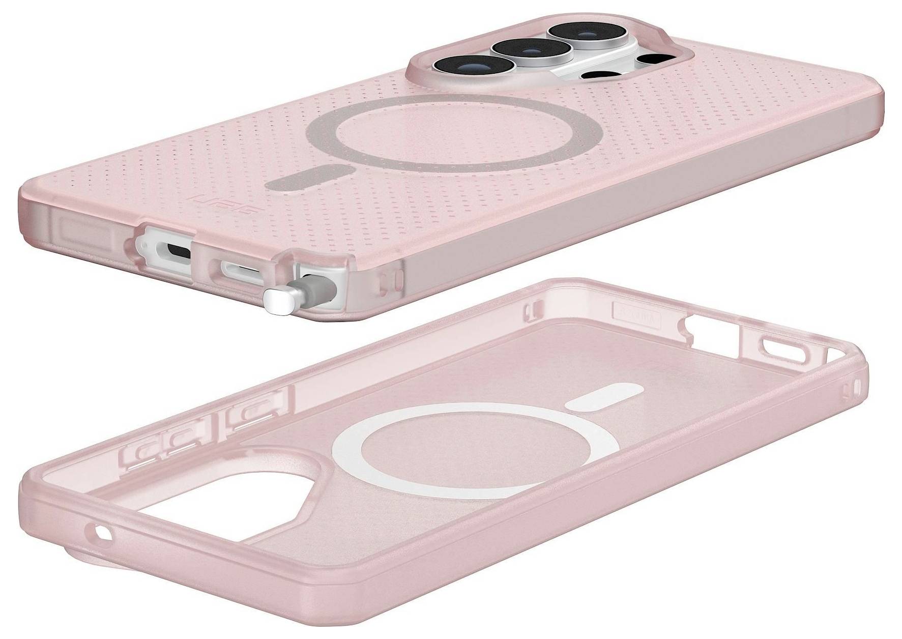 Ein schlankes, modernes Smartphone mit schwarzem Bildschirm, leicht angewinkelt präsentiert, das das schlanke Profil und das minimalistische Design betont.