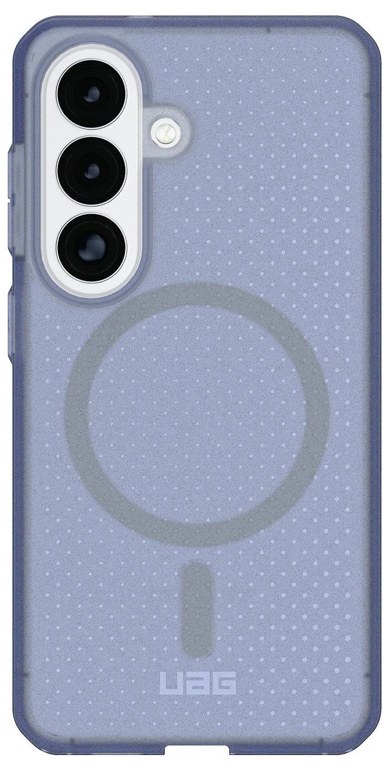 Ein robustes schwarzes Smartphone-Gehäuse mit drei Kameraausschnitten und einem runden Griffständer auf der Rückseite, mit strukturierten Seiten.