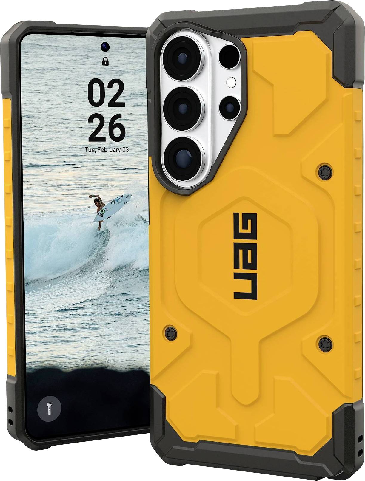 Urban Armor Gear Pathfinder Case Samsung Galaxy S26 Ultra Gelb MagSafe kompatibel, mit Magnet-Modul 214530118282