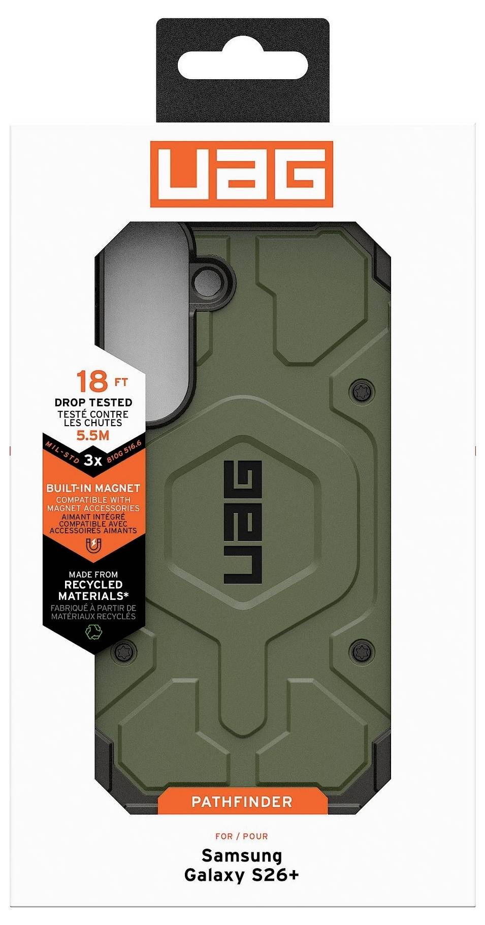 Urban Armor Gear Pathfinder Case Samsung Galaxy S26+ Oliv MagSafe kompatibel, mit Magnet-Modul 214531117272