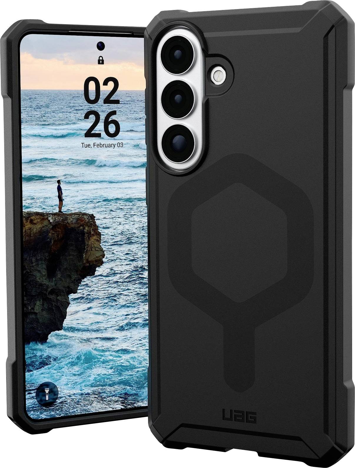 Urban Armor Gear Essential Case Samsung Galaxy S26+ Schwarz MagSafe kompatibel, mit Magnet-Modul 214533114040