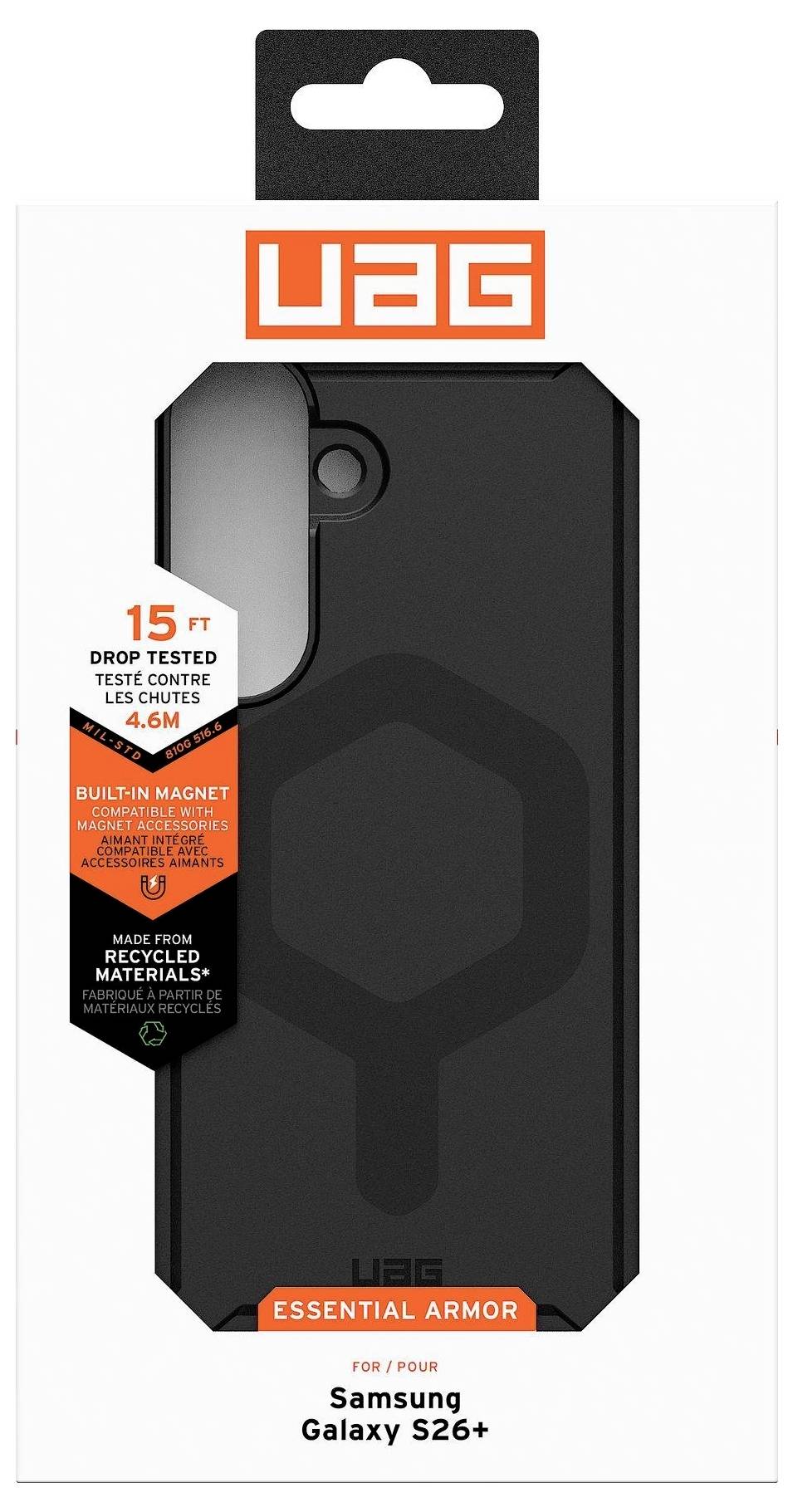 Urban Armor Gear Essential Case Samsung Galaxy S26+ Schwarz MagSafe kompatibel, mit Magnet-Modul 214533114040