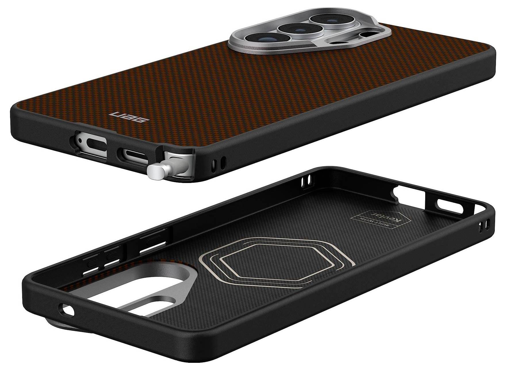 Urban Armor Gear FIBR ARMR Case Samsung Galaxy S26 Ultra Orange, Charcoal MagSafe kompatibel, mit Magnet-Modul 214545119732