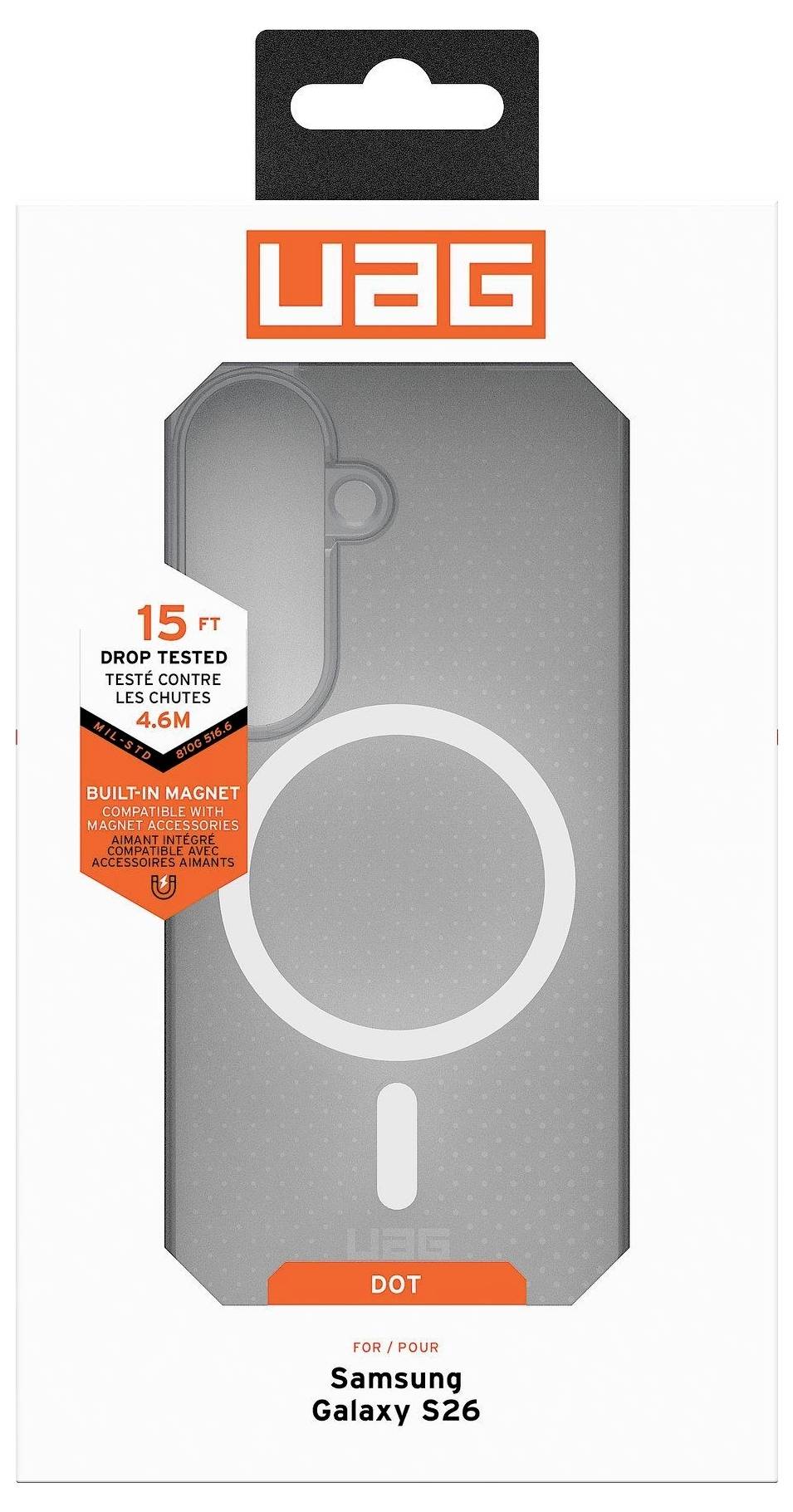 Urban Armor Gear Dot Case Samsung Galaxy S26 Ice MagSafe kompatibel, mit Magnet-Modul 214549114331