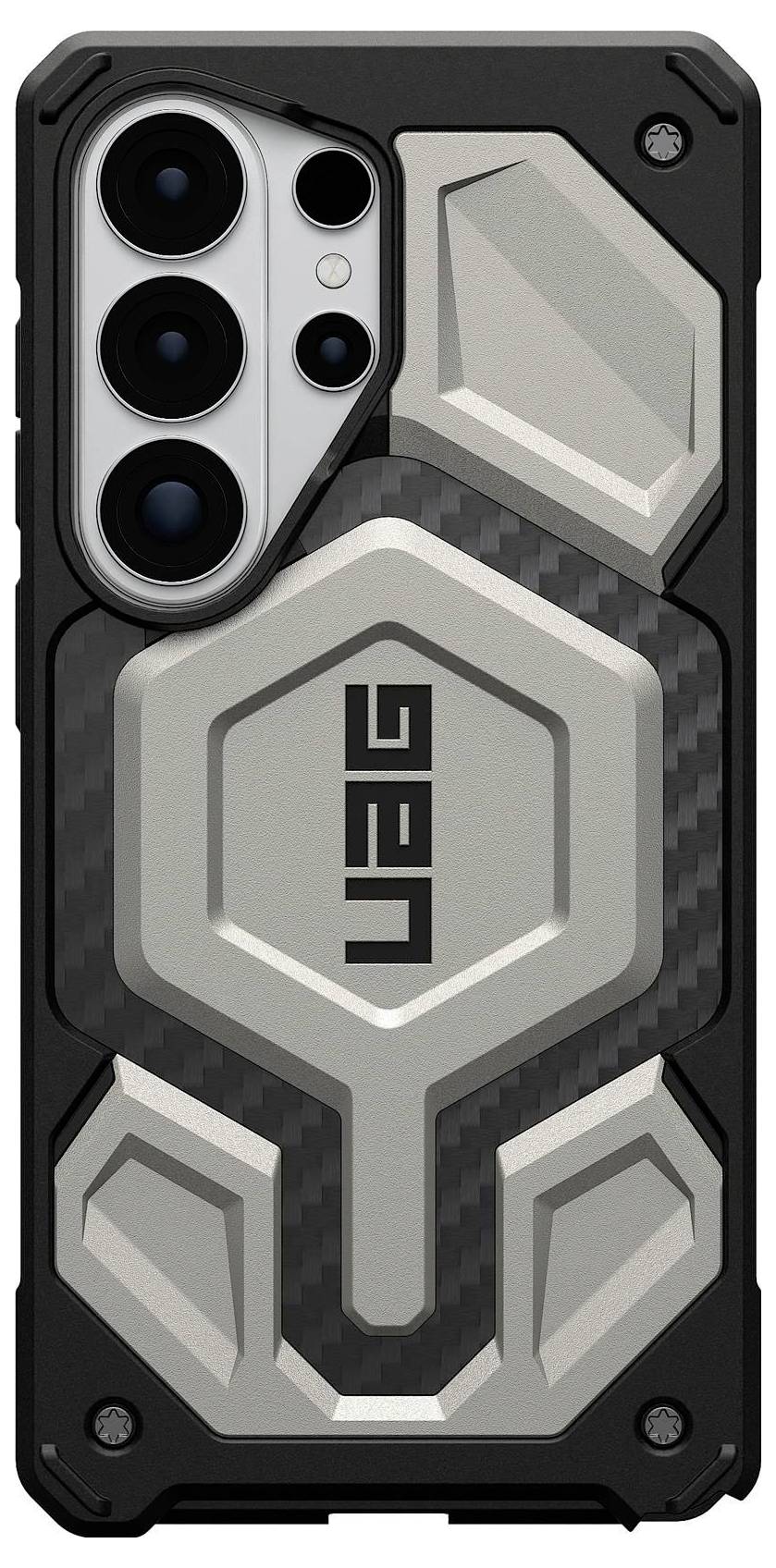 Ein Smartphone zeigt einen Sperrbildschirm mit einer Silhouette zweier Menschen und einem Geländefahrzeug bei Sonnenuntergang, wobei die Uhrzeit 02:26 angezeigt wird.