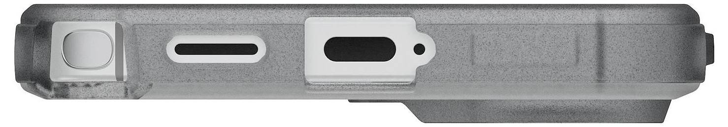 Robustes Smartphone mit strapazierfähiger Schutzhülle, schwarzer Bildschirm, für die Außenanwendung konzipiert.