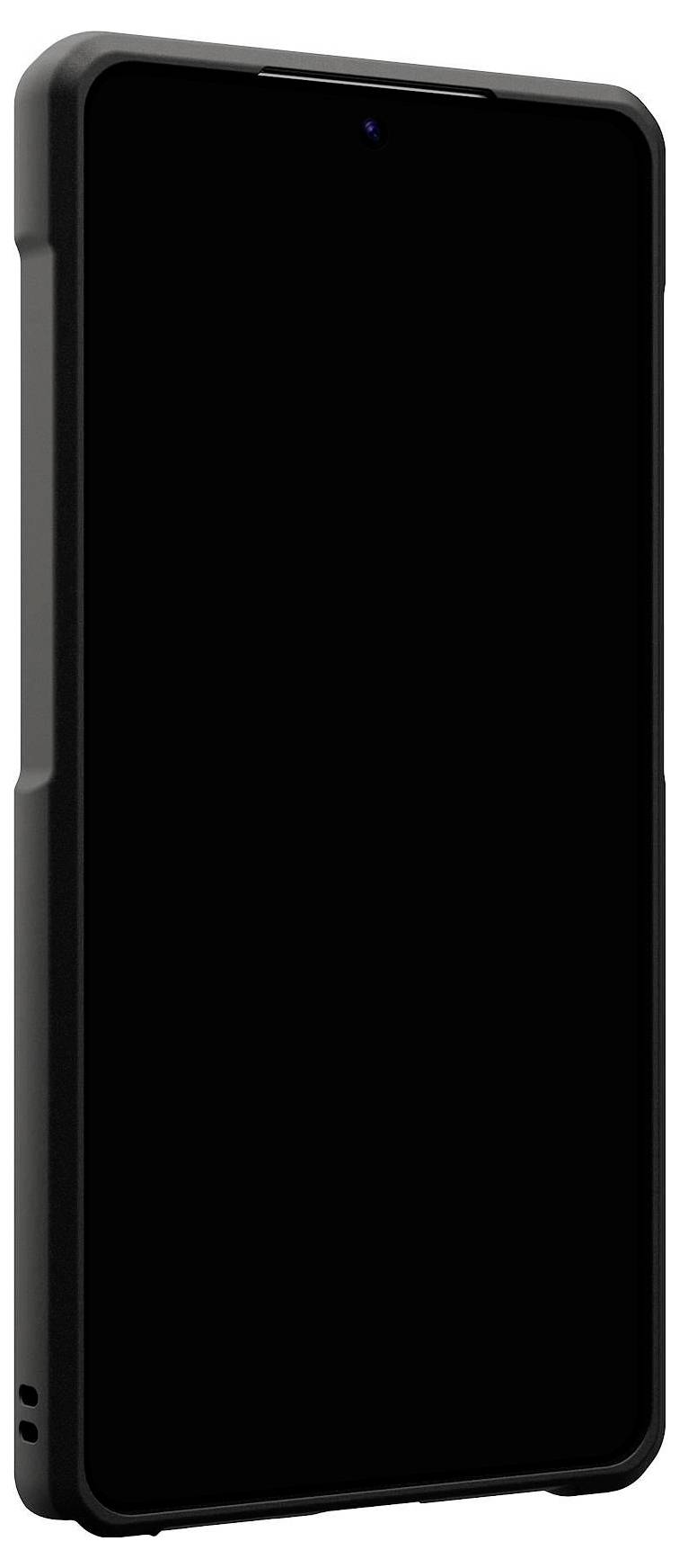 Ein schwarzes Otterbox-Telefonholster mit Gürtelclip, das entwickelt wurde, um ein Mobilgerät sicher zu halten.