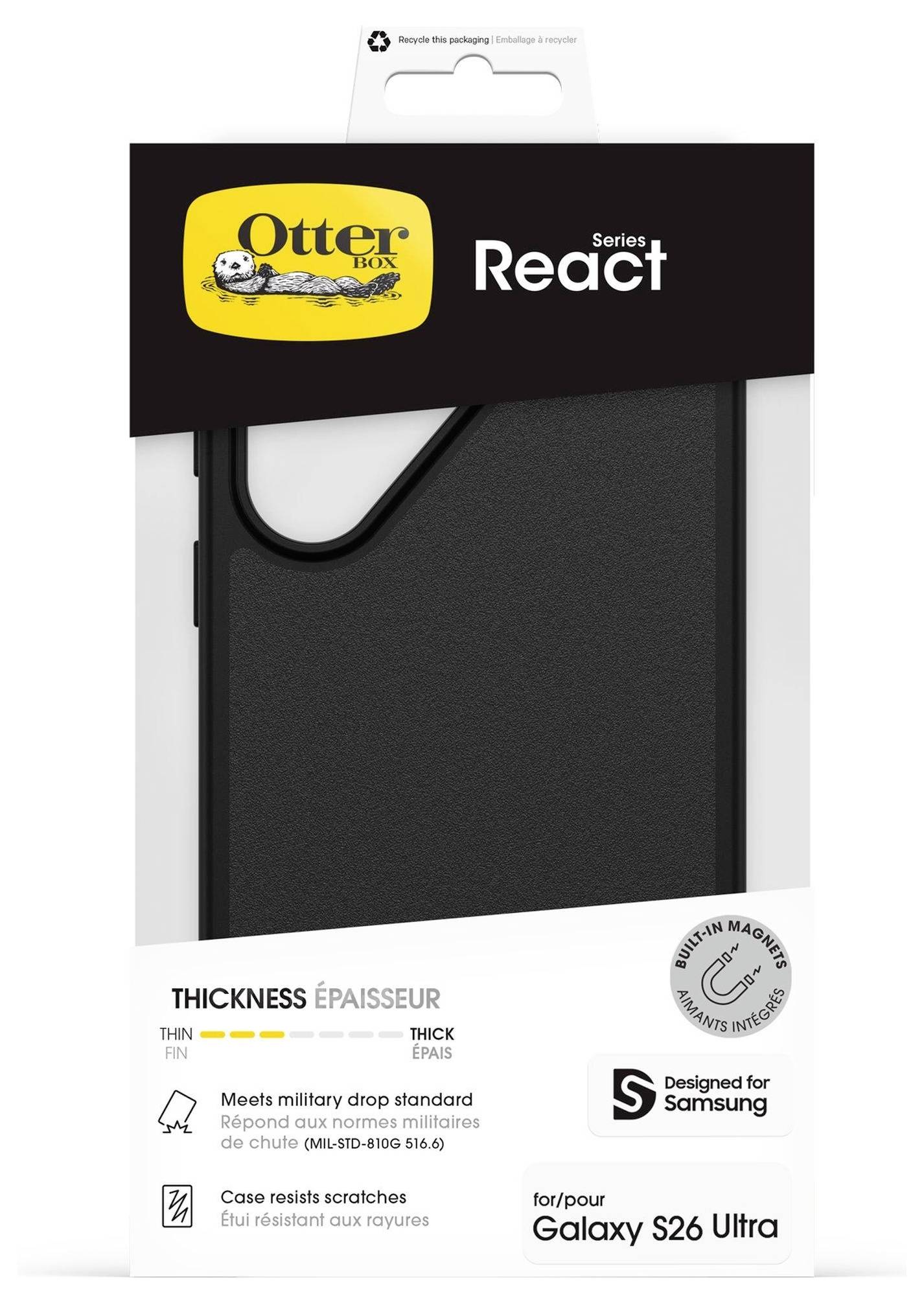 Otterbox React Case Samsung Galaxy S26 Ultra Schwarz 77-99952