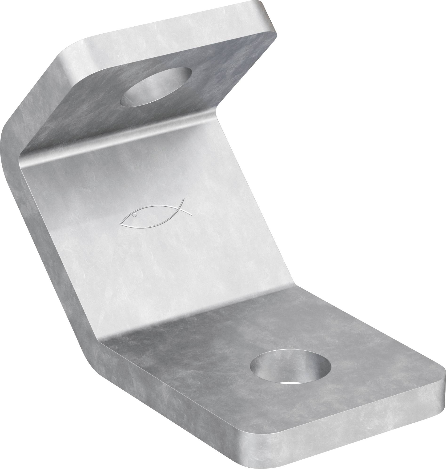 Ein Metallwandanker mit einer roten Kappe und einem passenden Bolzen darunter. Wird zum Befestigen schwerer Gegenstände an Wänden oder Decken verwendet.