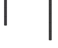 Zwei parallele vertikale Linien, die dem Buchstaben „H