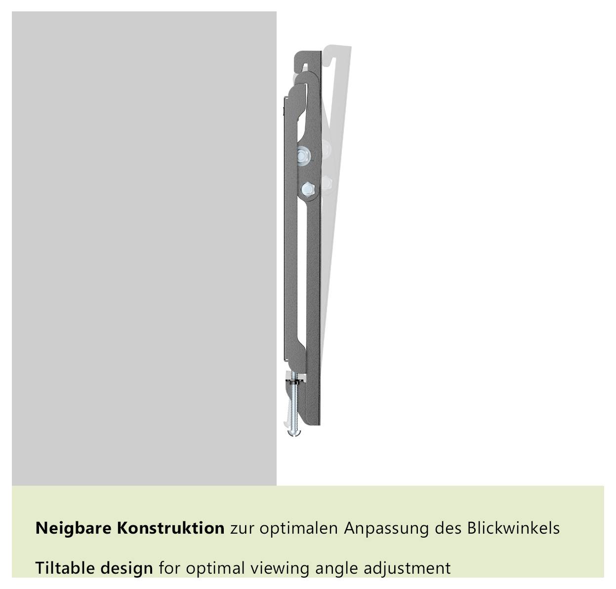 My Wall HEG2L TV-Wandhalterung 33 cm (13") - 109,2 cm (43") Neigbar Integrierte Wasserwaage