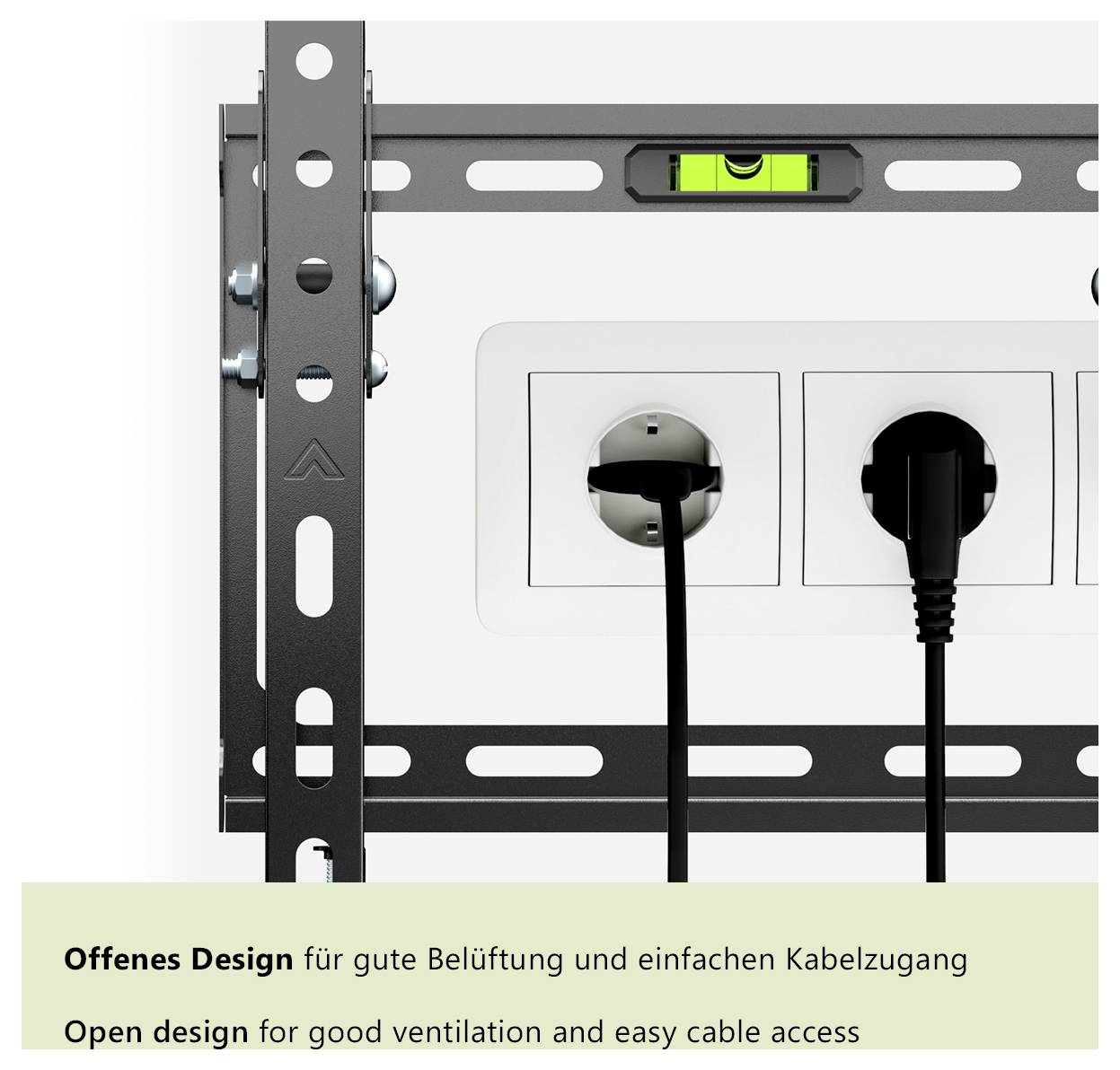 „Offenes Design für gute Belüftung und einfachen Kabelzugang.