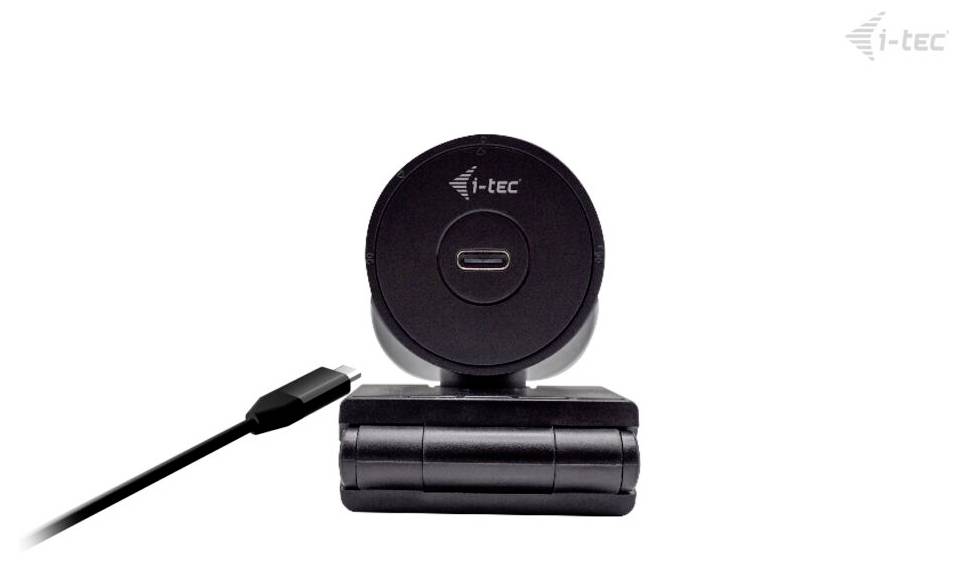 Ein i-tec Ladehubnetz mit kreisförmigem Design und USB-C-Anschluss, dargestellt mit angeschlossenem Stromkabel, das die Funktionalität unterstreicht.