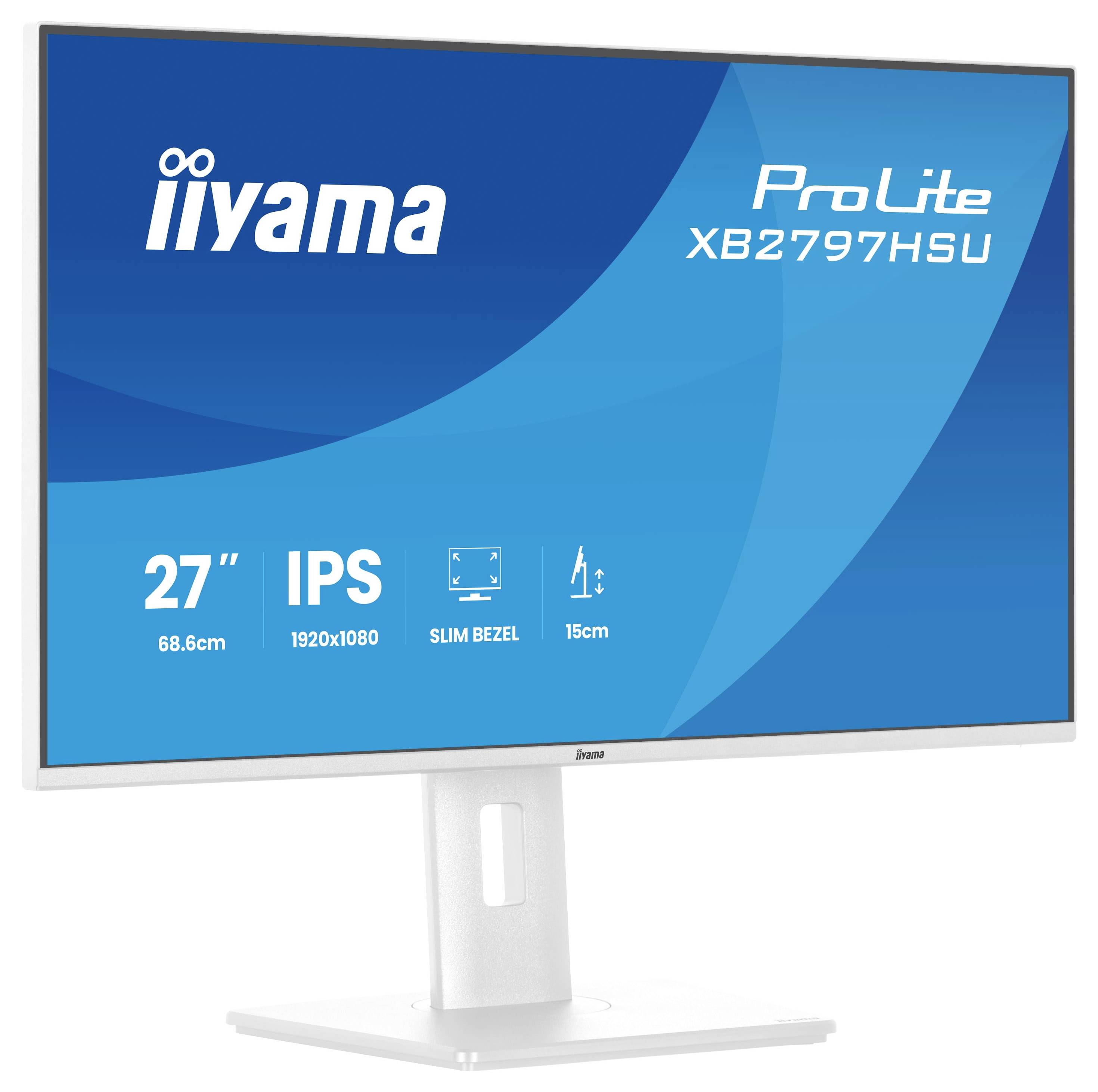 Ein Computermonitor mit der Bezeichnung „iiyama ProLite XB2797HSU