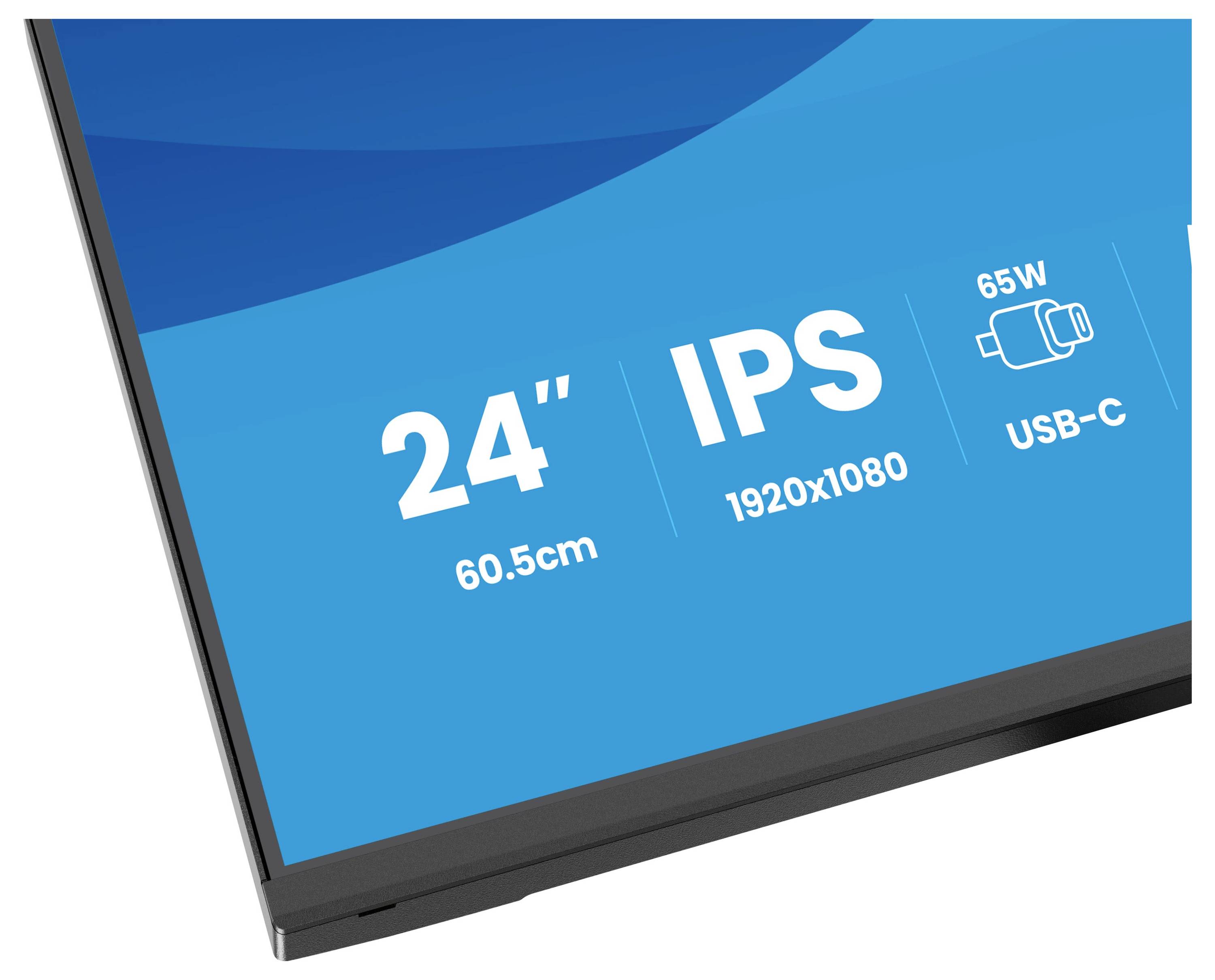 Ein Monitor mit den Spezifikationen: „24