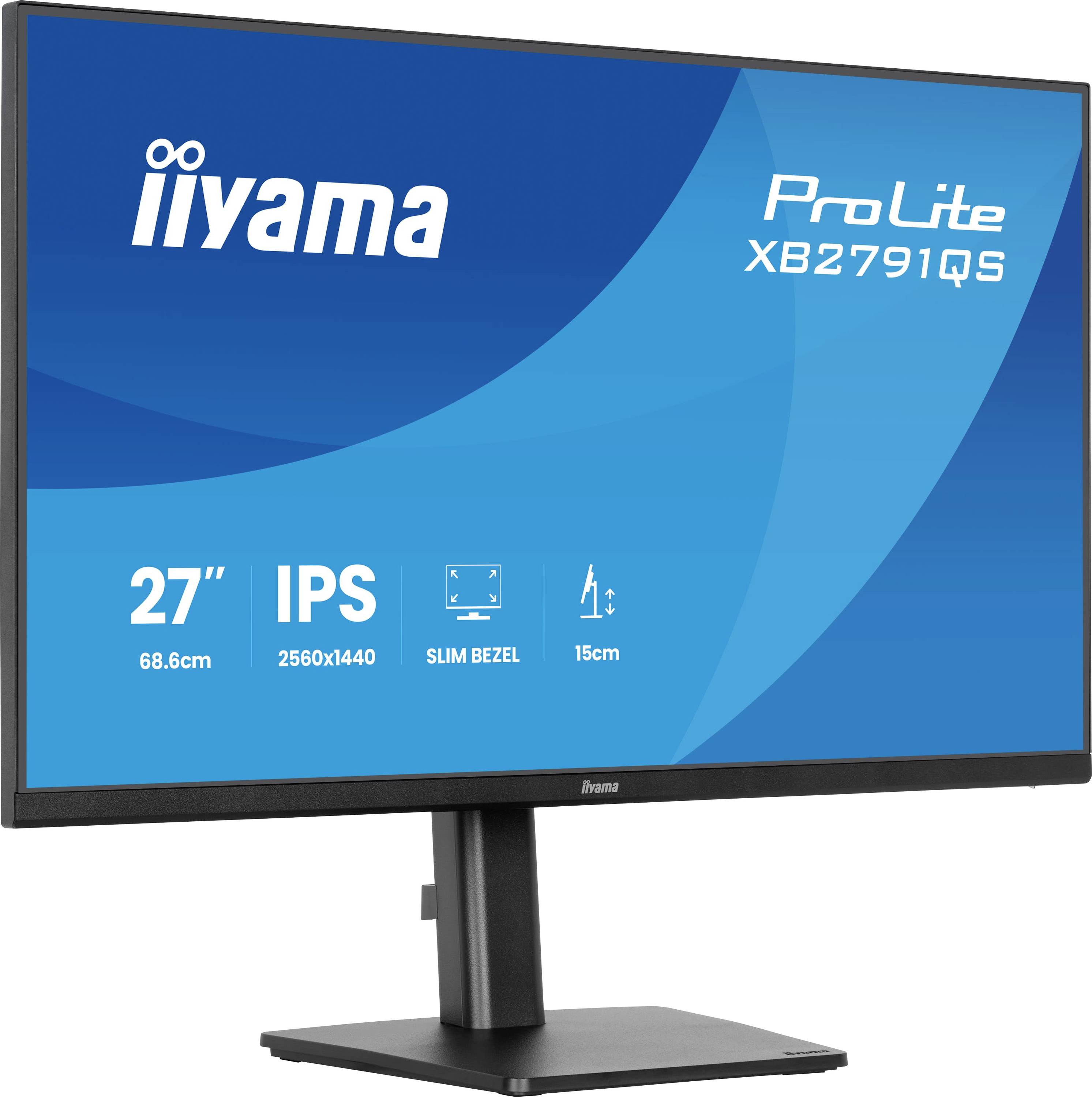 Ein Computermonitorbildschirm zeigt „iiyama ProLite XB2791QS