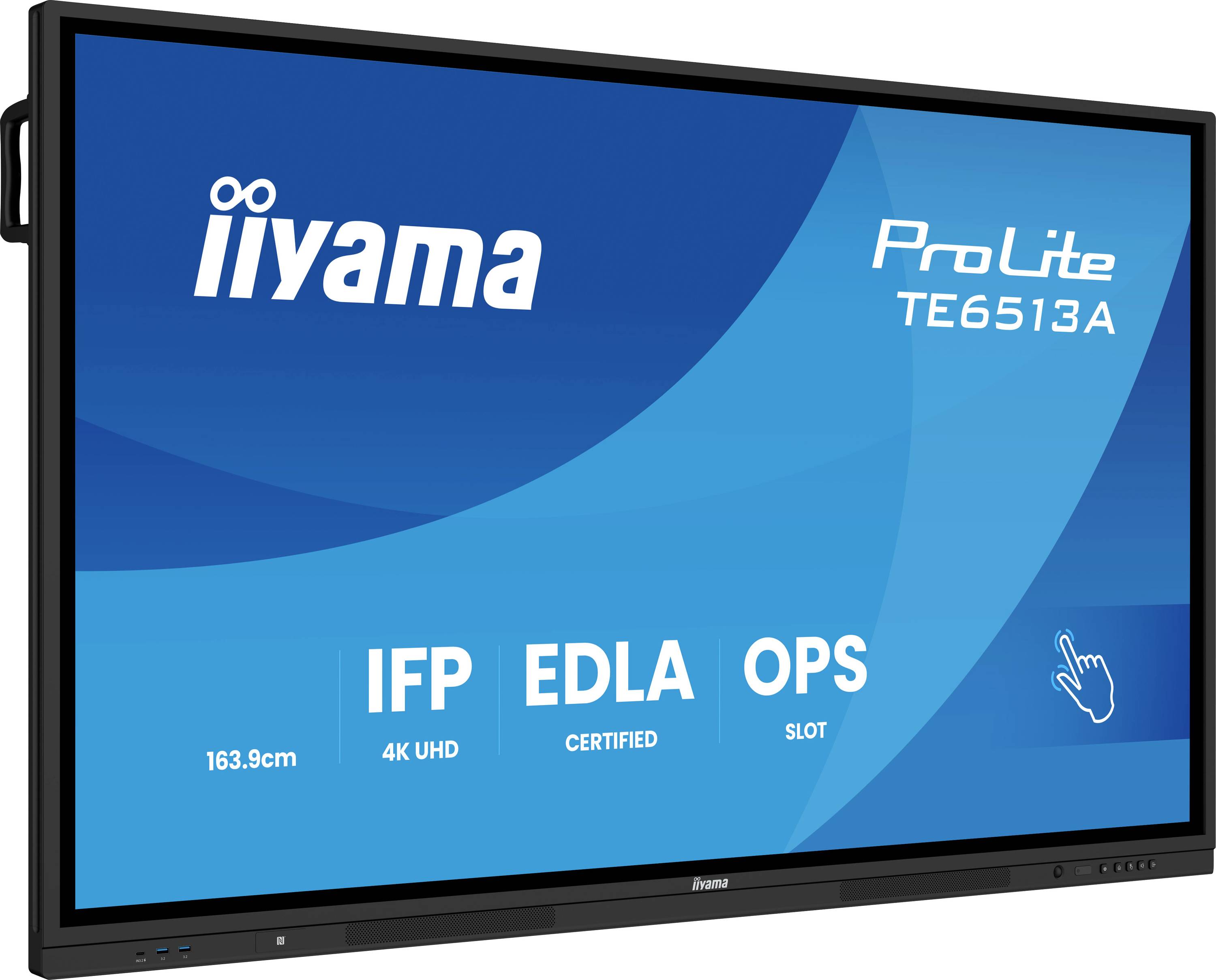 Interaktives Display mit der Bezeichnung „iiyama ProLite TE6513A