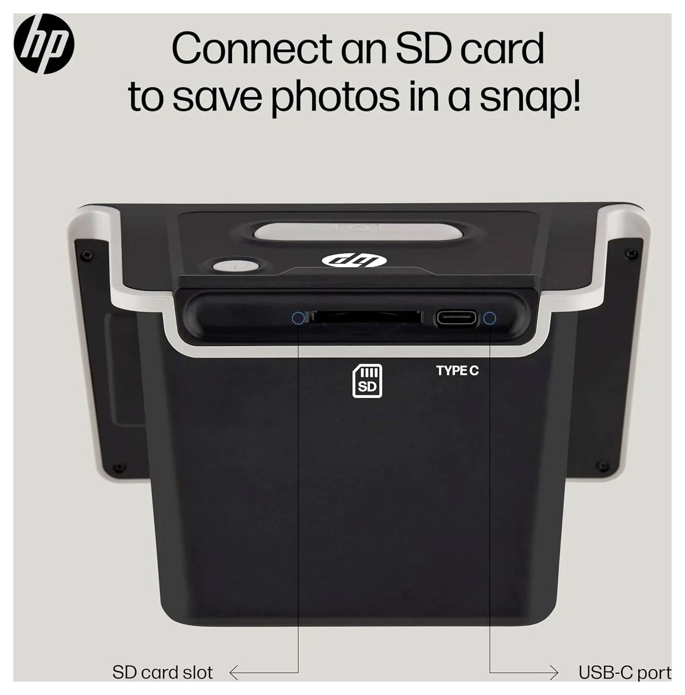 „Verbinden Sie eine SD-Karte, um Fotos im Handumdrehen zu speichern!