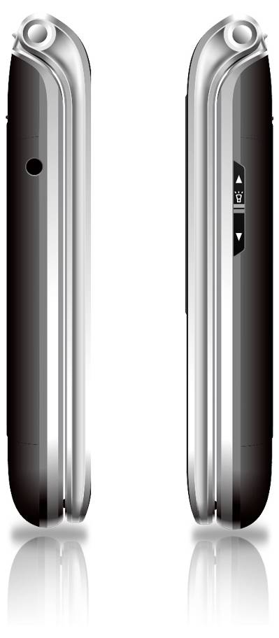 Zwei identische moderne Smartphone-Silhouetten von der Seite gezeigt, die das schlanke Profil und silberne Akzente hervorheben.