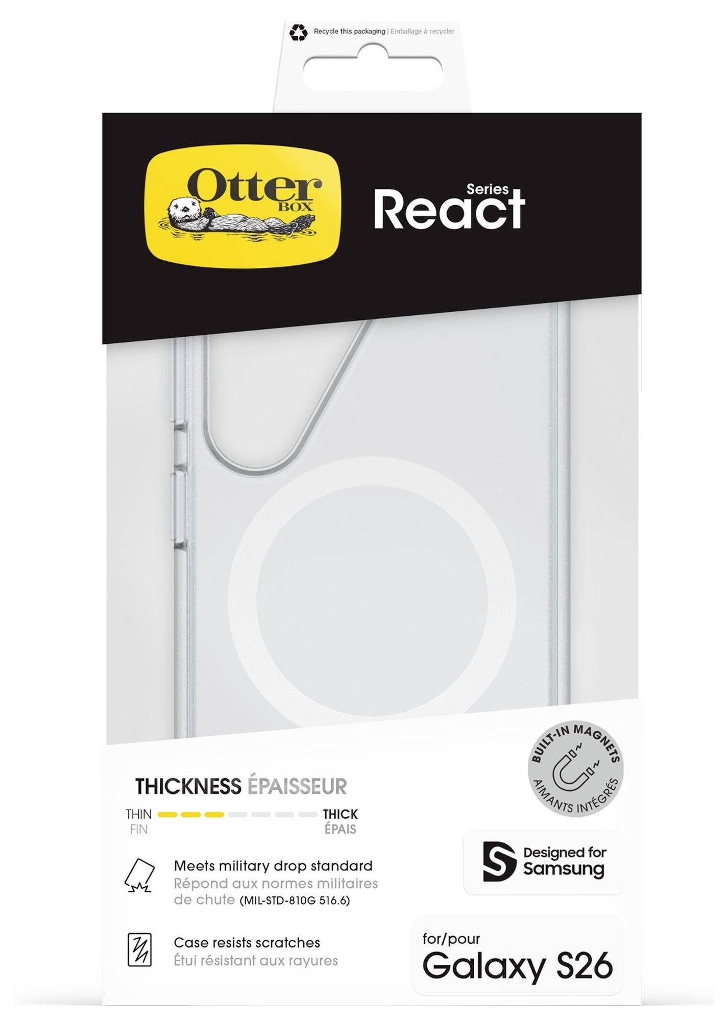 Otterbox React Case Samsung Galaxy S26 MagSafe kompatibel, mit Magnet-Modul 77-99941