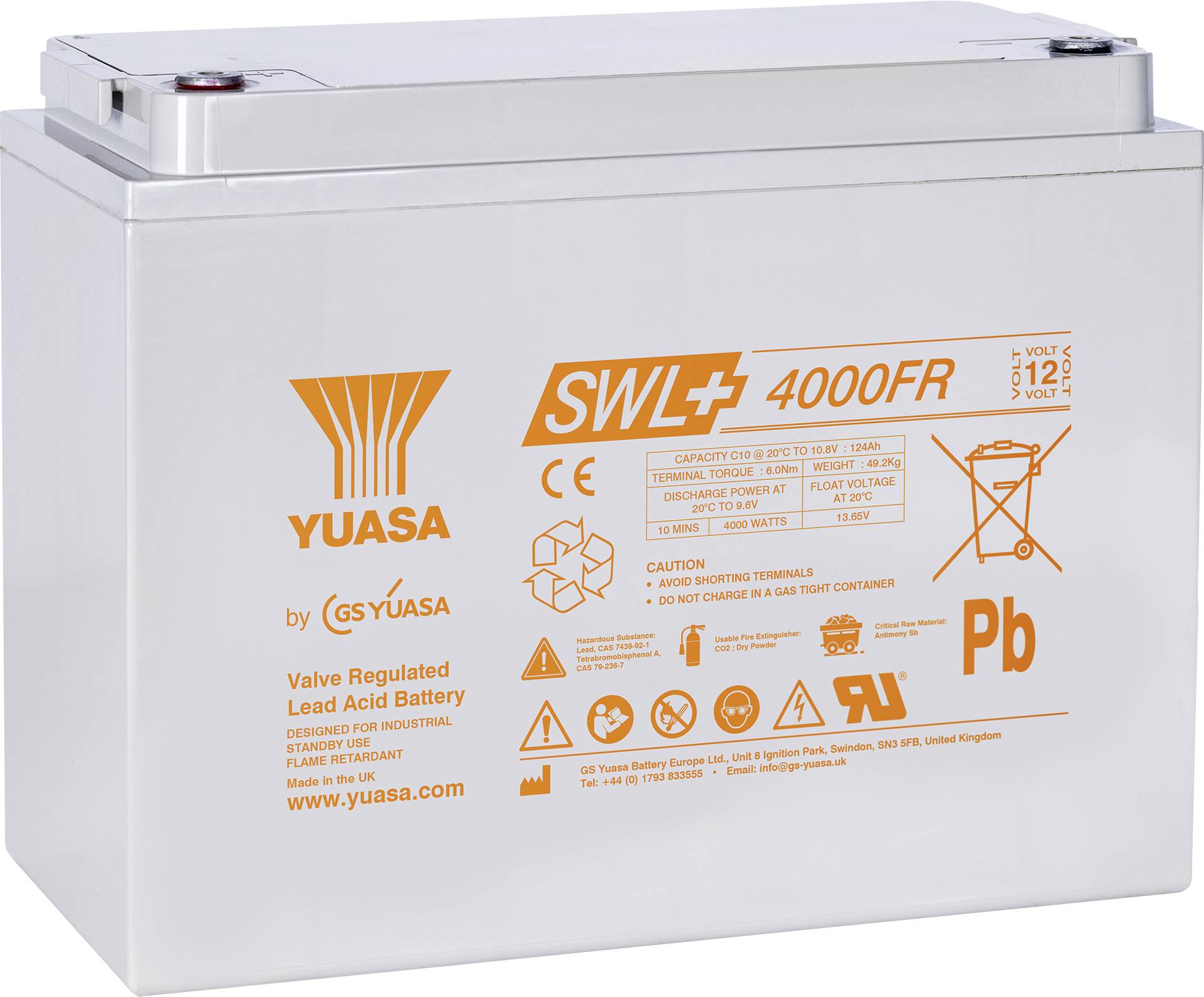 Batterie mit „YUASA SWL 4000FR