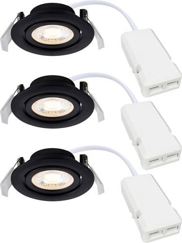 Nordlux 2510310103 Monolo 3-Kit Einbauleuchte EEK: E (A - G) LED Schwarz
