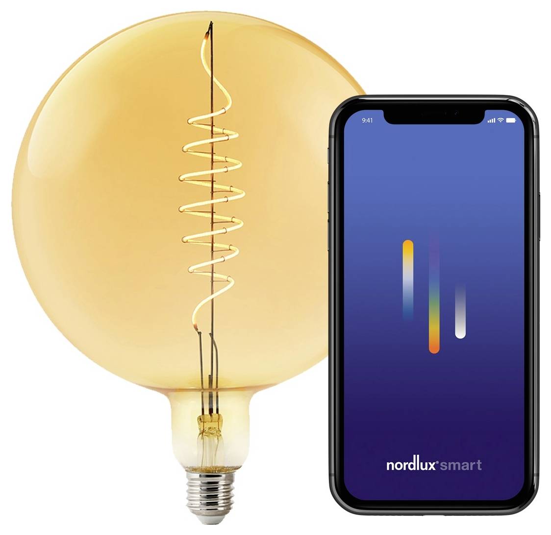 Ein Smartphone, das die App 