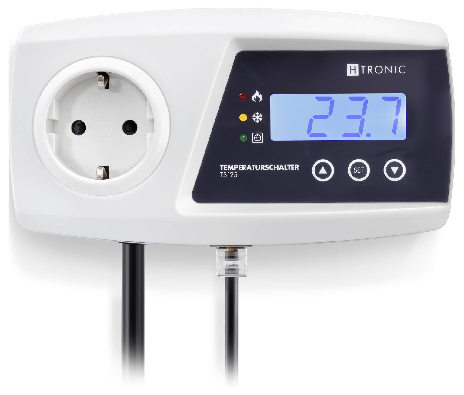 Temperaturregler zeigt 