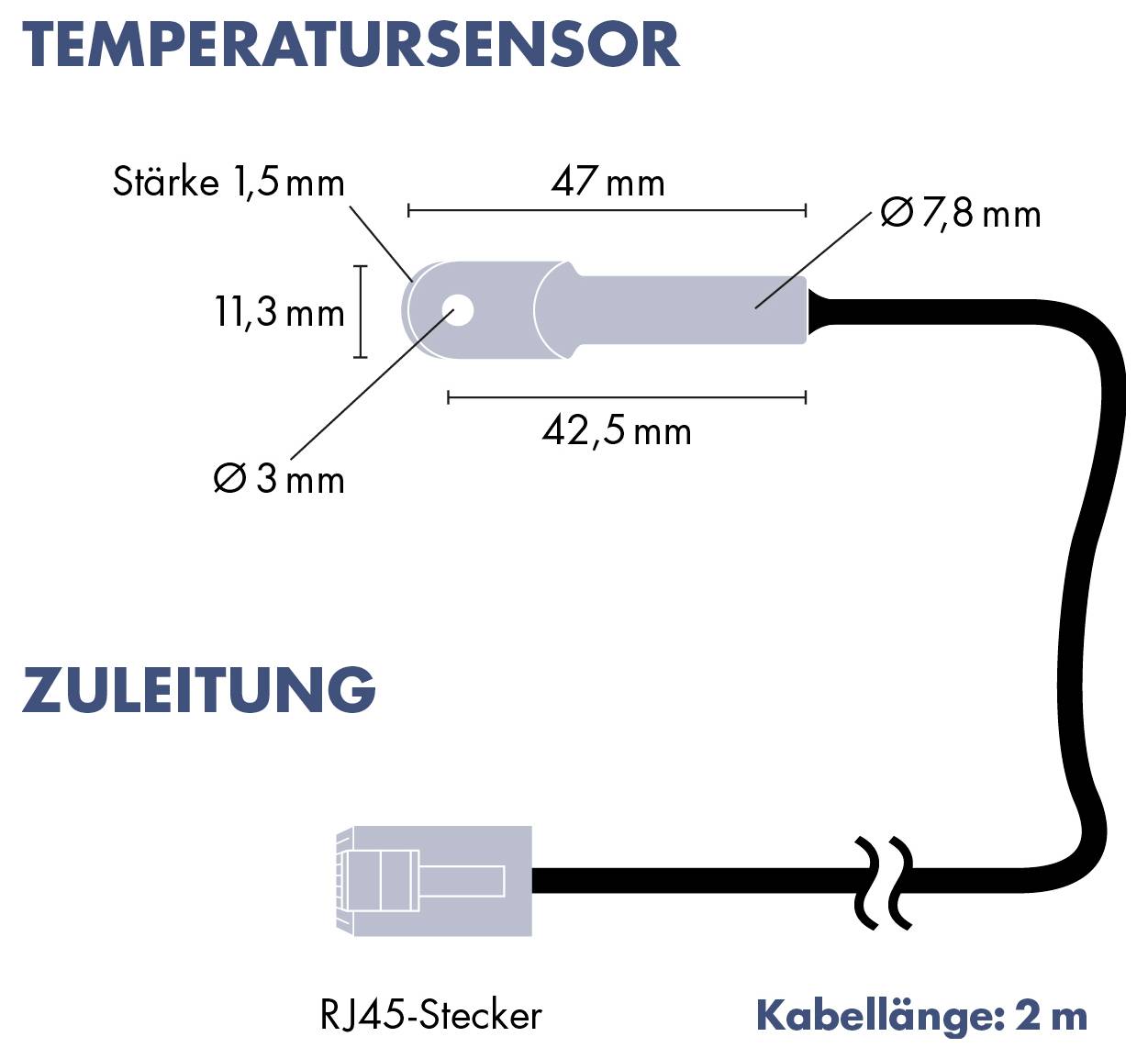 H-Tronic TS125 Version 3 Temperaturschalter 125 - -55 °C