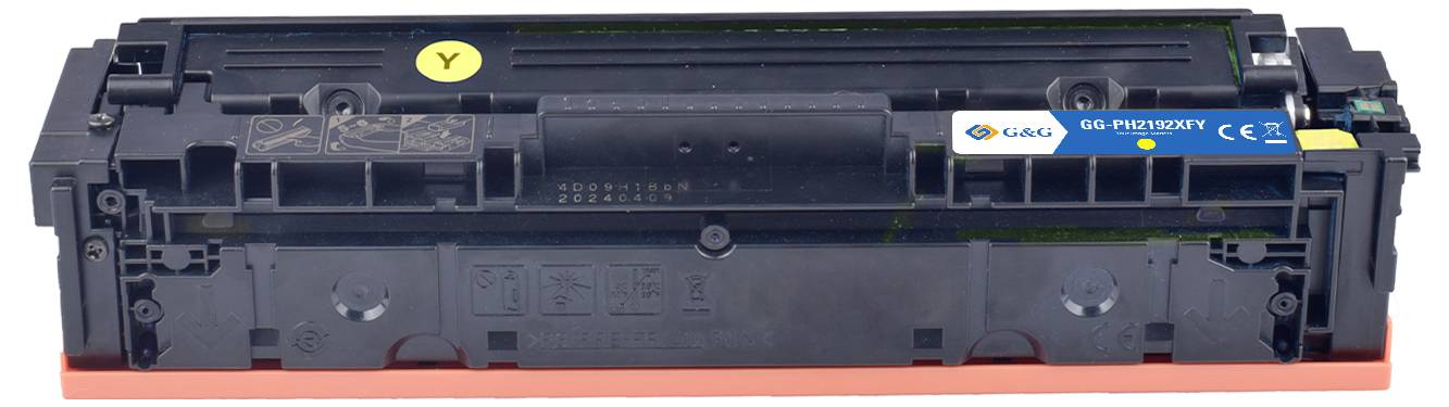 Eine schwarze Druckertonerkassette mit der Bezeichnung „K