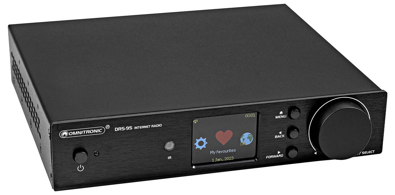 Technische Zeichnung eines runden Lautsprechers mit Vorder- und Seitenansicht mit Abmessungen in Millimetern und Zoll.