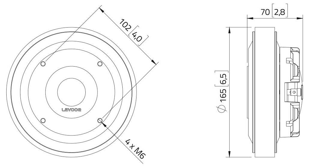 Lavoce DF14.30T Hochton-Treiber 8Ω