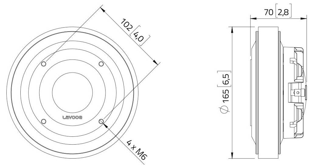Lavoce DF20.30T Hochton-Treiber 8Ω