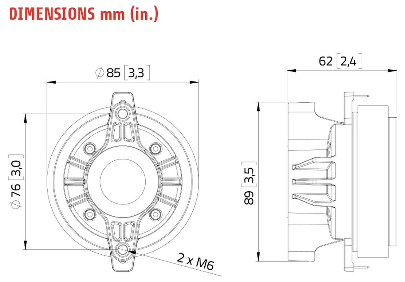 Lavoce DF10.103M Hochton-Treiber 8Ω
