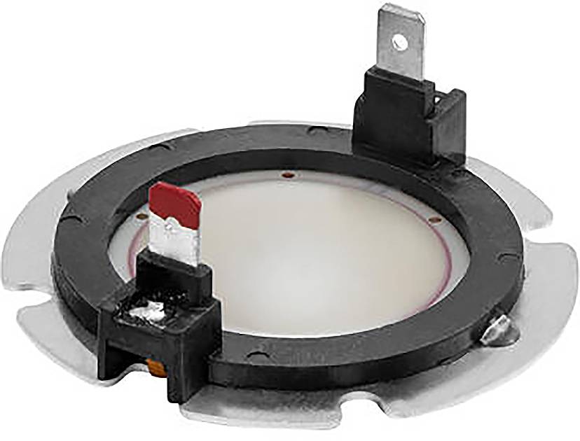 Ein rundes Wärmeschutzrelais mit Metallklemmen für elektrische Verbindungen, das in Geräten verwendet wird, um Überhitzung zu verhindern und Schaltkreise zu schützen.