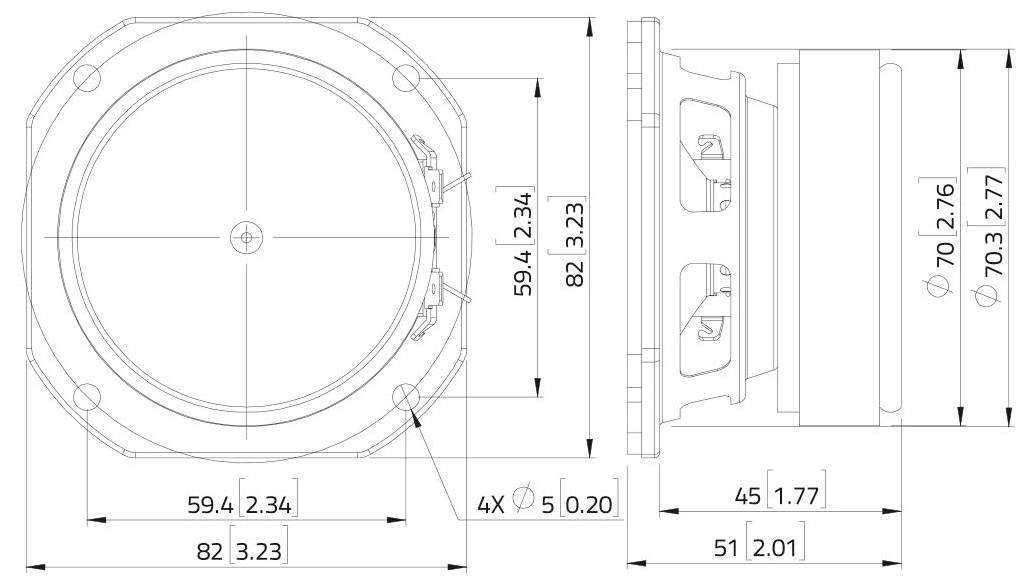 Ein Lautsprechertreiber ohne seine Membran, der die Spule, die Sicke und die Spinne zeigt, die für die Schallproduktion unverzichtbar sind.