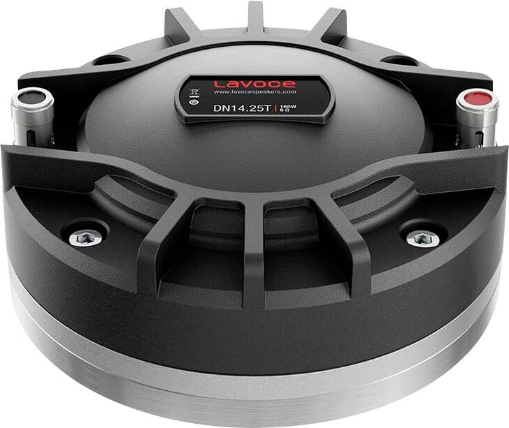 Ein kreisförmiges Lautsprecherkomponente mit der Bezeichnung „LaVoce DN14.25T 250W