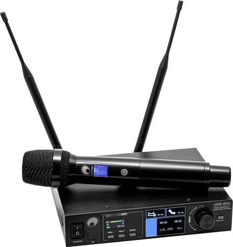 Omnitronic Funkmikrofon-Set UHF-601