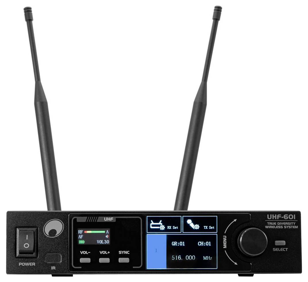 Omnitronic UHF-601 Funkmikrofon-Set Schwarz