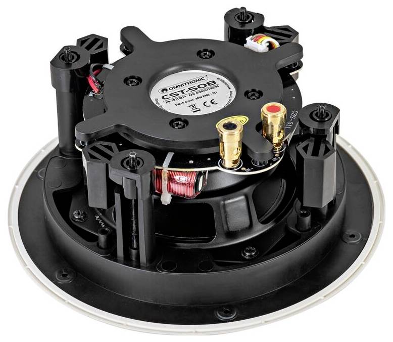 Omnitronic CST-508 2-Wege Einbau-Lautsprecher 8Ω Weiß 1St.
