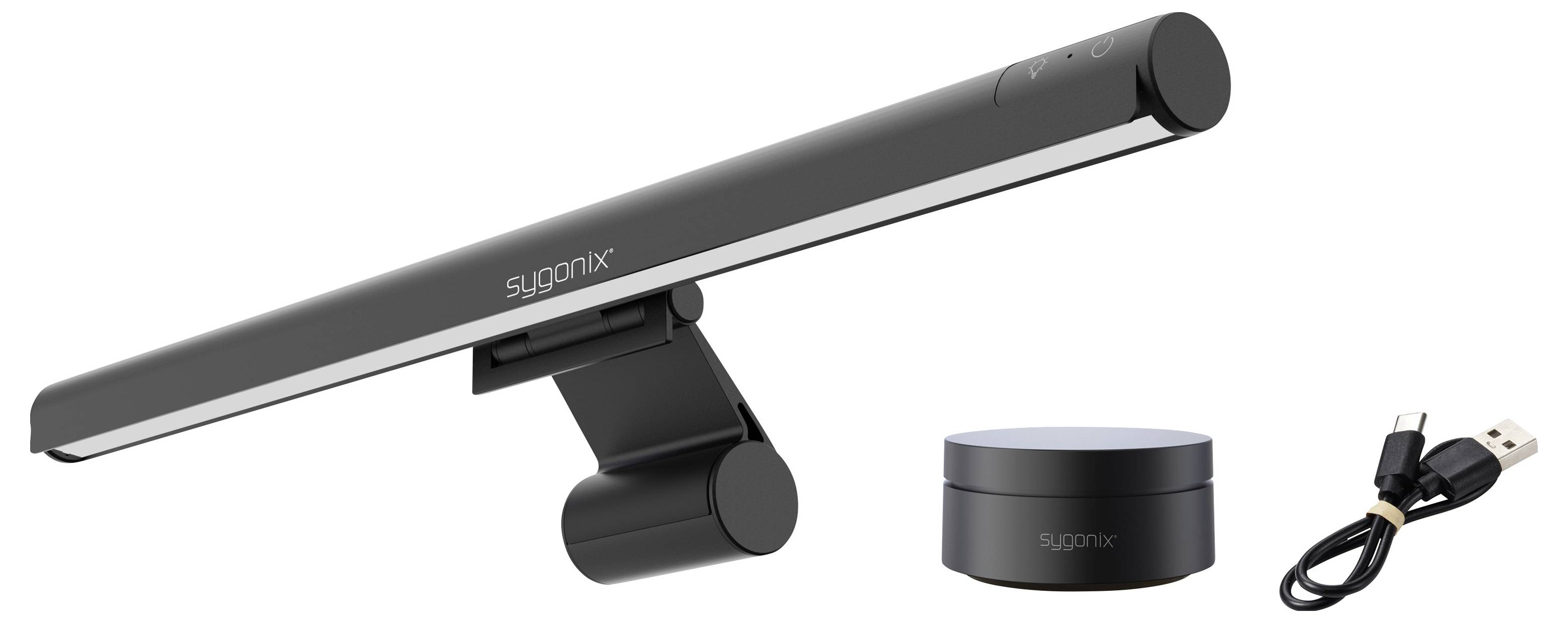 Sygonix SY-7459572 LED Bildschirmleuchte LED Schwarz
