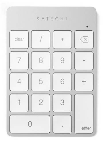 Satechi Slim Wireless Keypad Silver Kabellos Nummernblock Silber